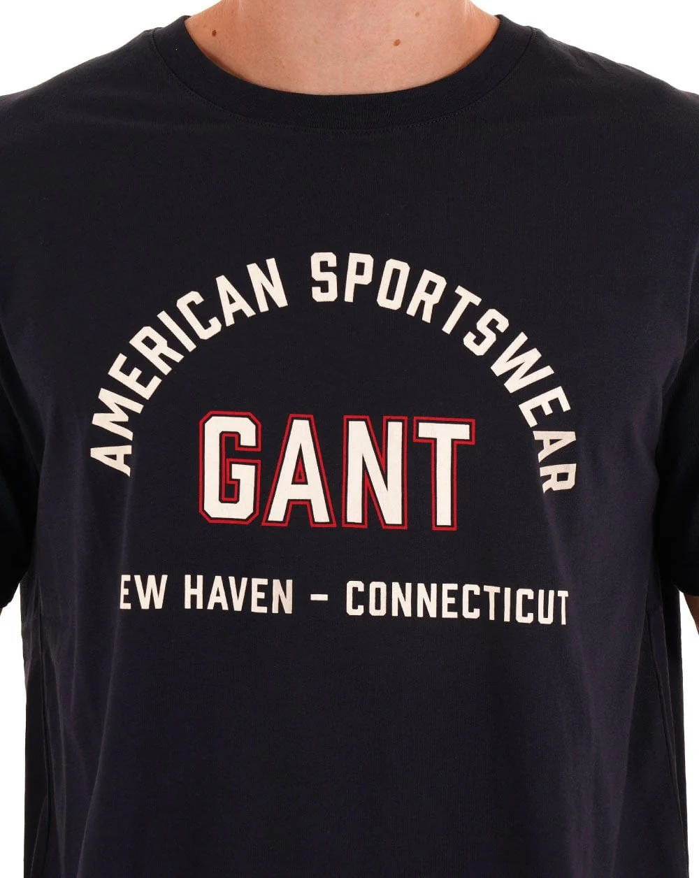 Gant Graphic T Shirt Navy Blue - Image 2