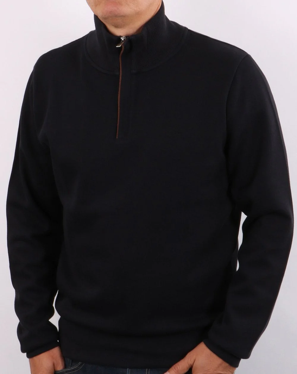 Gant Half Zip Jumper Navy - Image 2