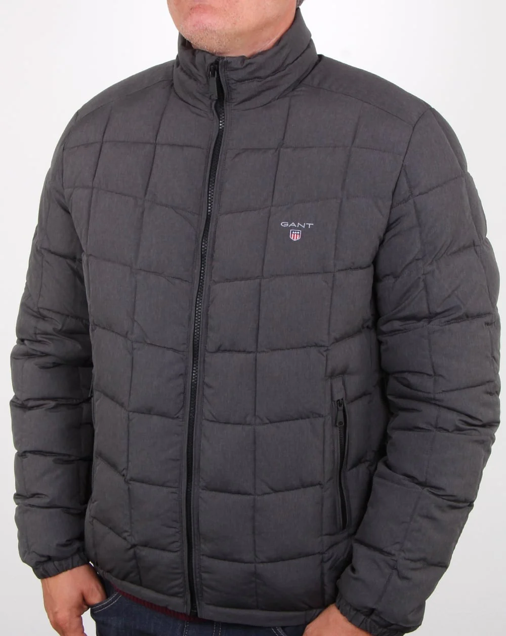 Gant Lw Cloud Jacket Charcoal Melange - Image 2