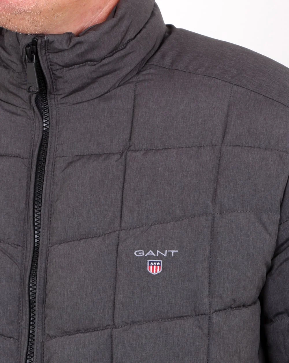 Gant Lw Cloud Jacket Charcoal Melange - Image 4