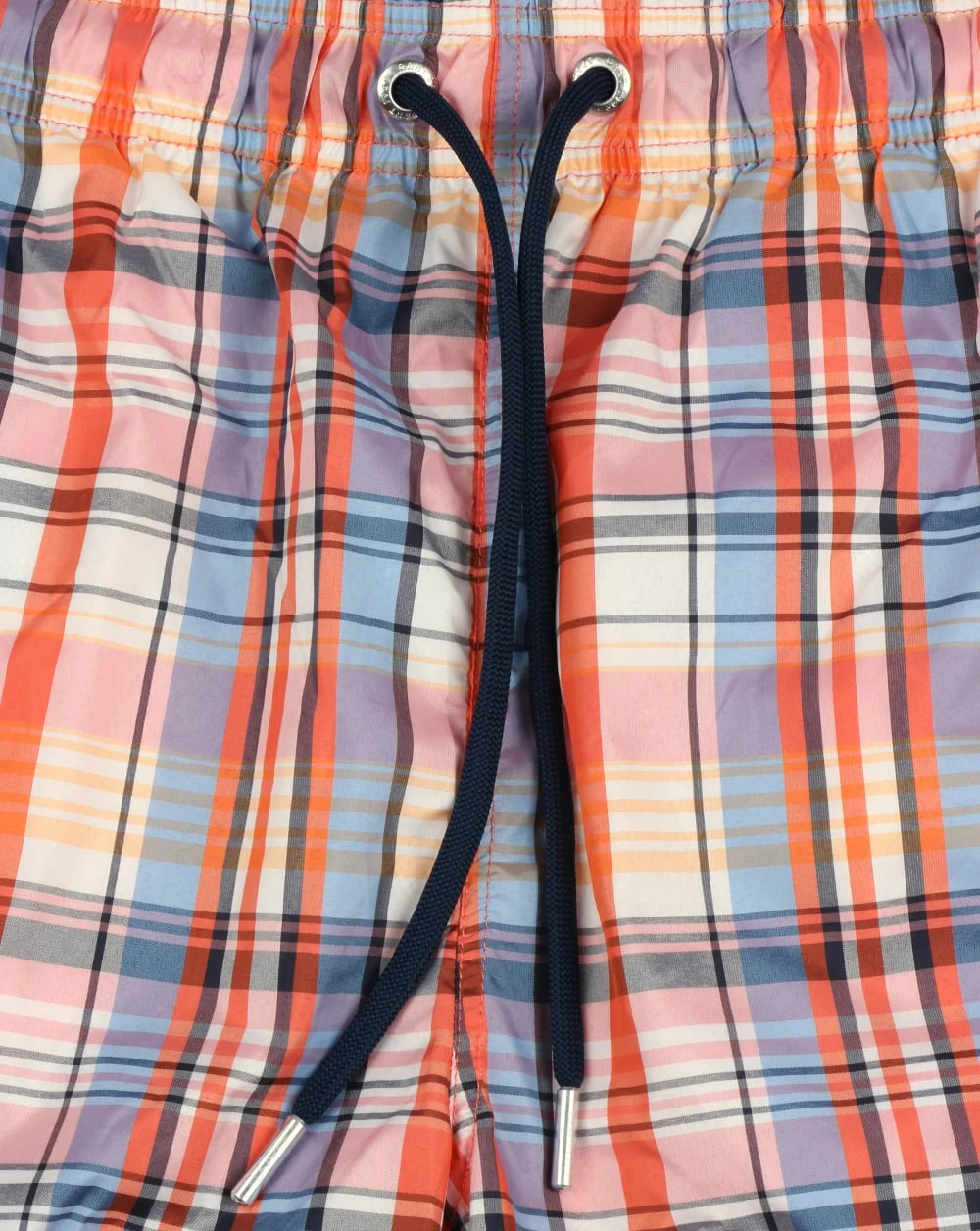 Gant Pastel Check Swim Shorts Coral - Image 2