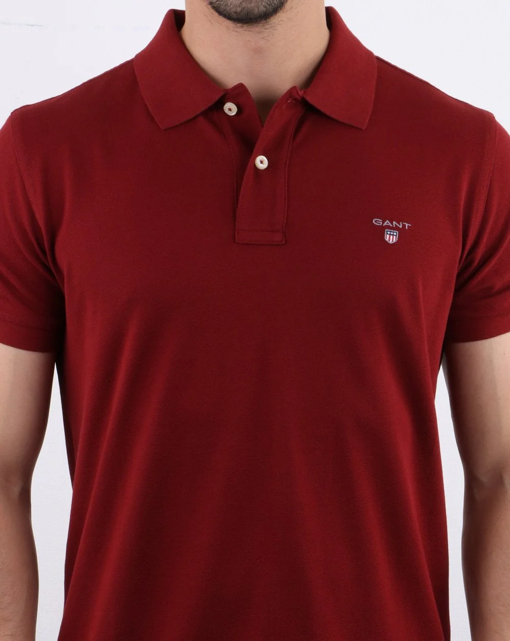 Gant Pique Rugger Polo Deep Red - Image 4