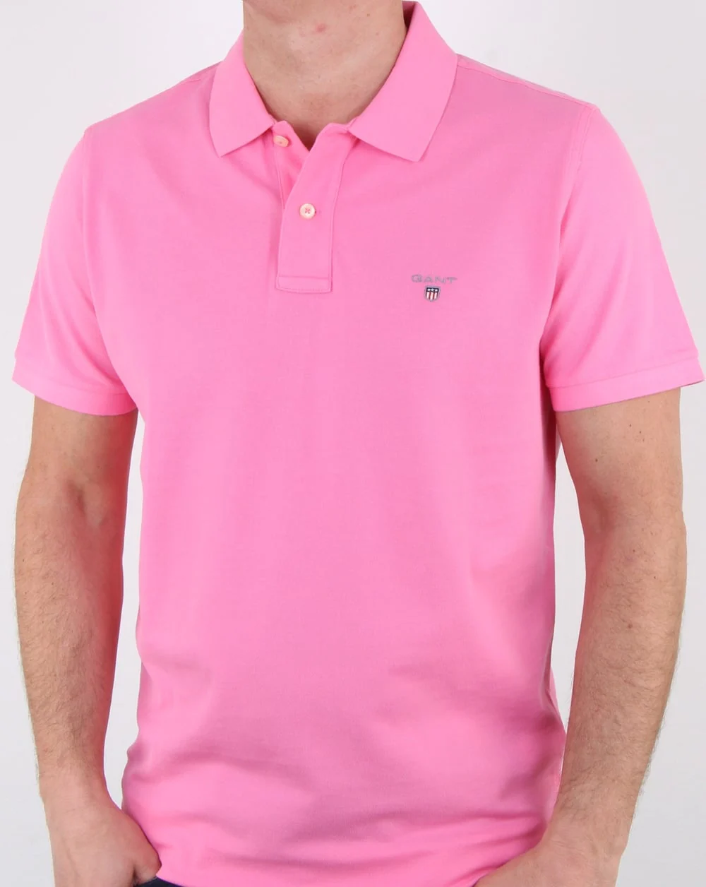 Gant Pique Rugger Polo Pink