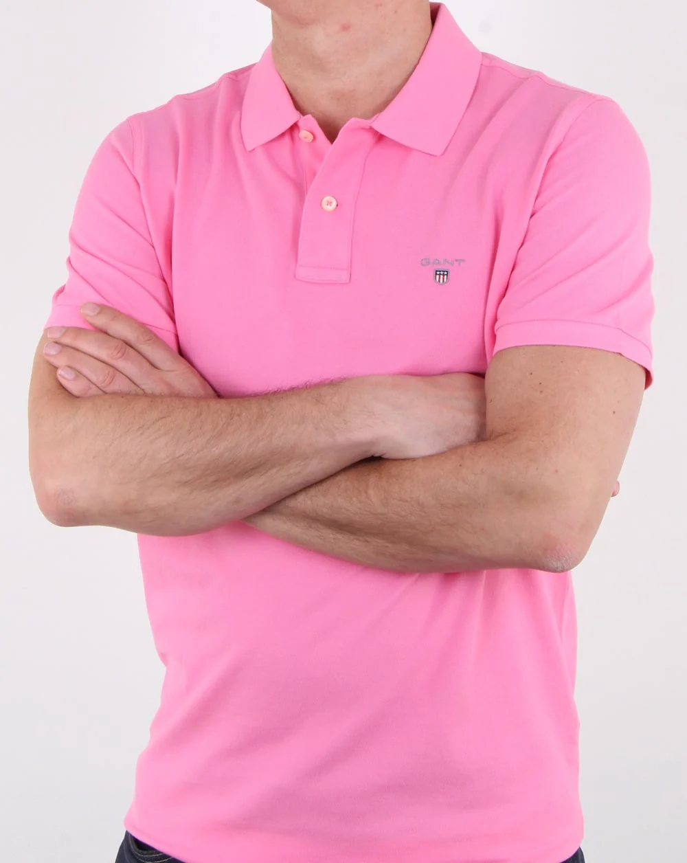 Gant Pique Rugger Polo Pink - Image 3