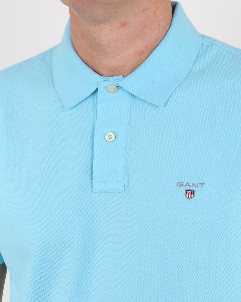 Gant Pique Rugger Polo Topaz Blue - Image 2