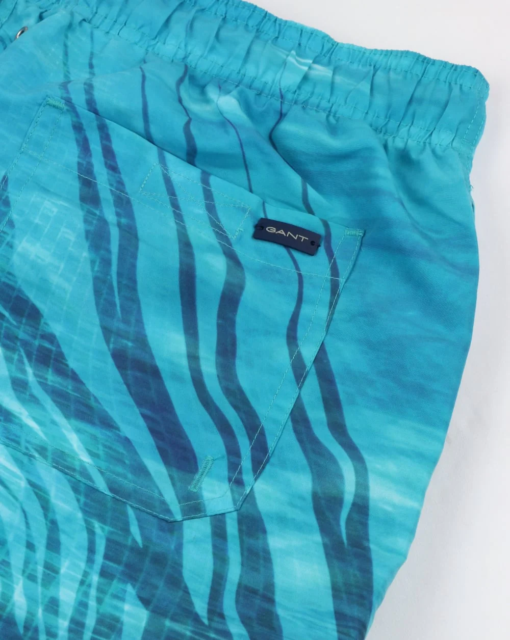 Gant Pool Palm Swim Shorts Topaz Blue - Image 4
