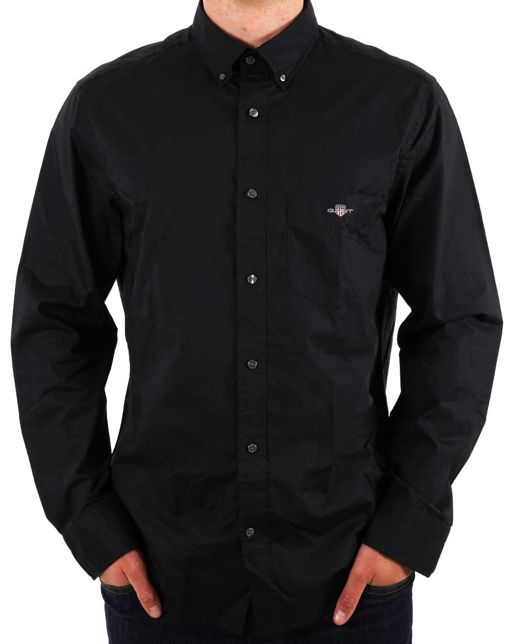 Gant Poplin Shirt Black - Image 3