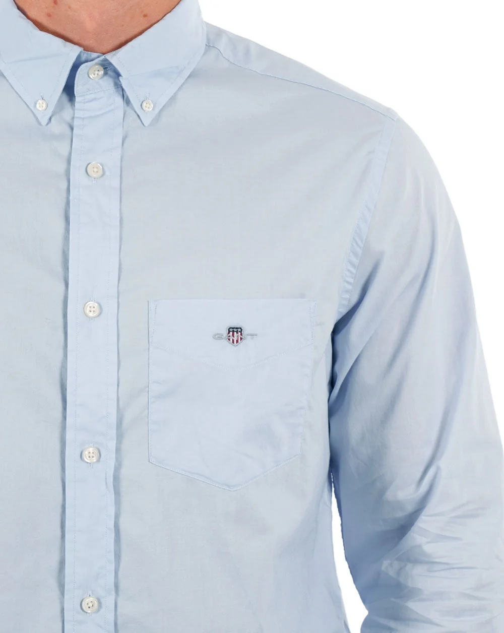 Gant Poplin Shirt Light Blue - Image 2