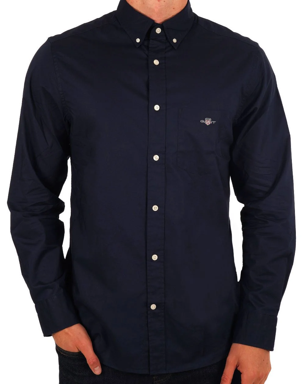 Gant Poplin Shirt Navy