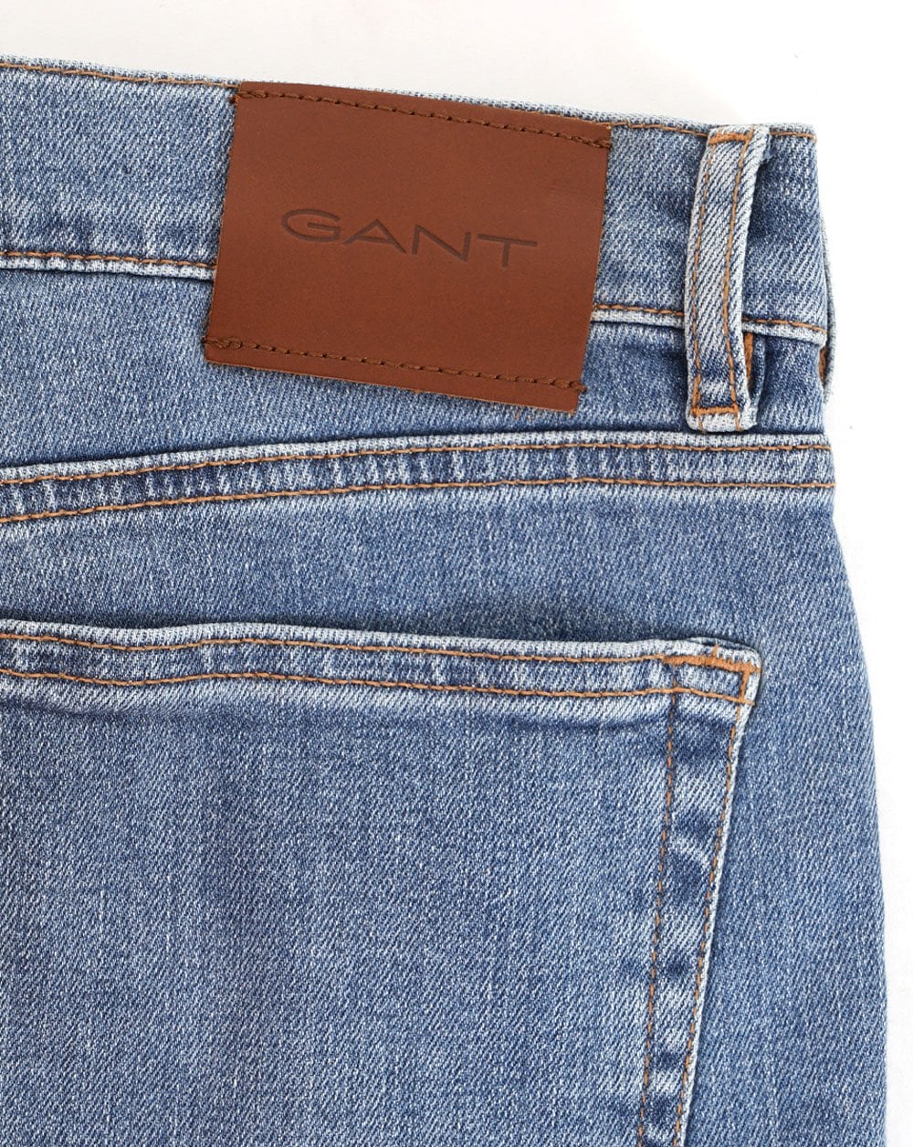 Gant Regular Fit Jeans Mid Blue Worn In - Image 2