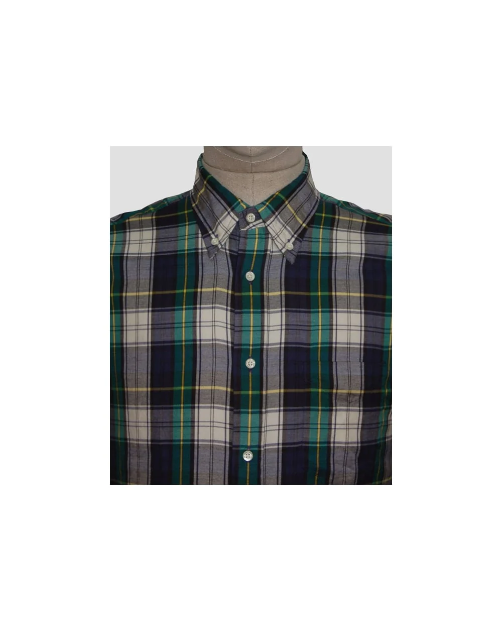 Gant Rugger Windblown Twill Check Shirt Dragon Blue - Image 3