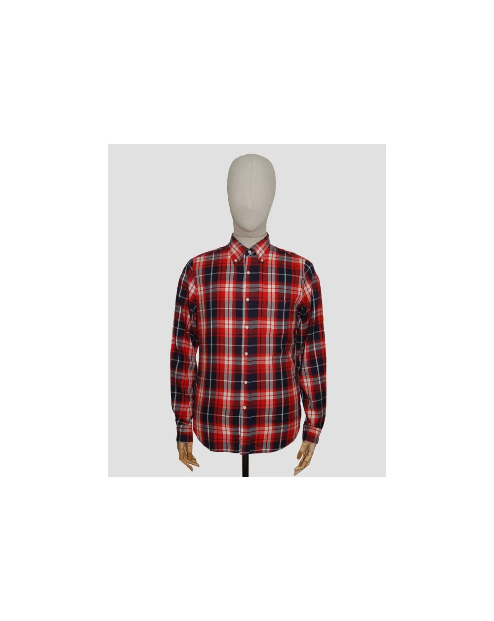 Gant Rugger Windblown Twill Check Shirt Red