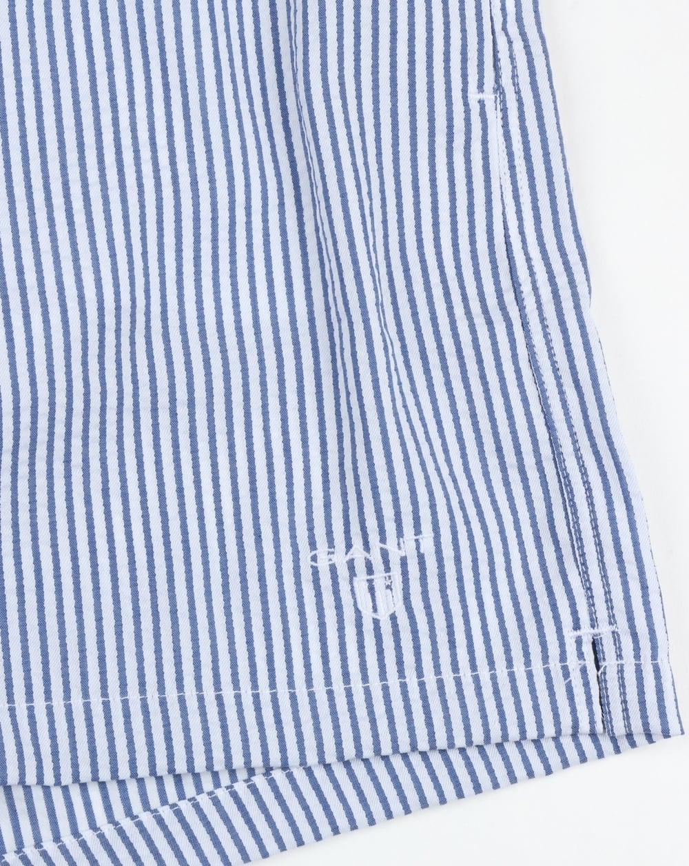 Gant Seersucker Swim Shorts Yale Blue - Image 3