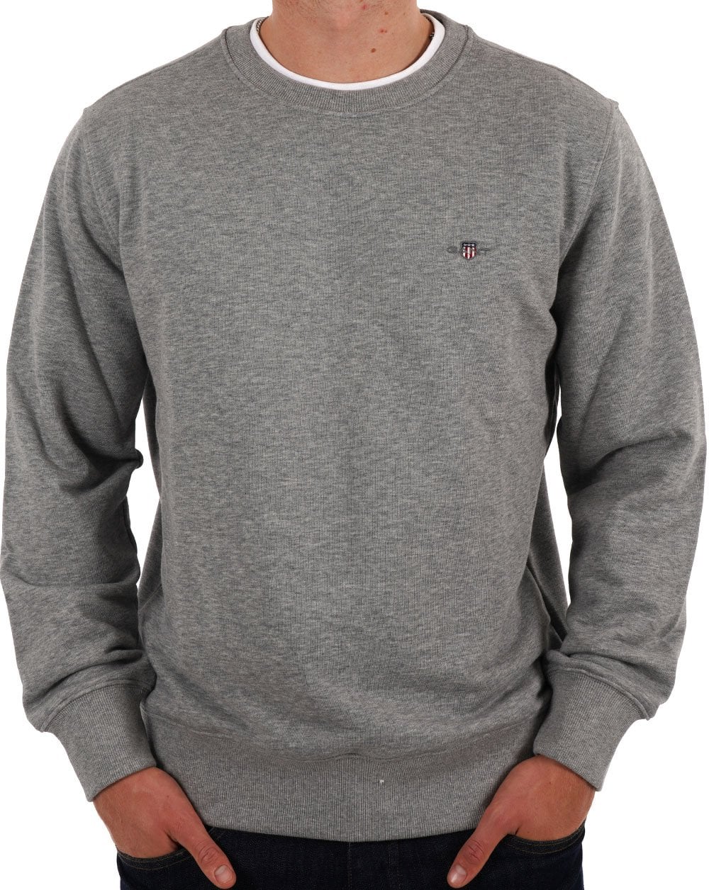 Gant Shield Crew Sweat Grey Melange