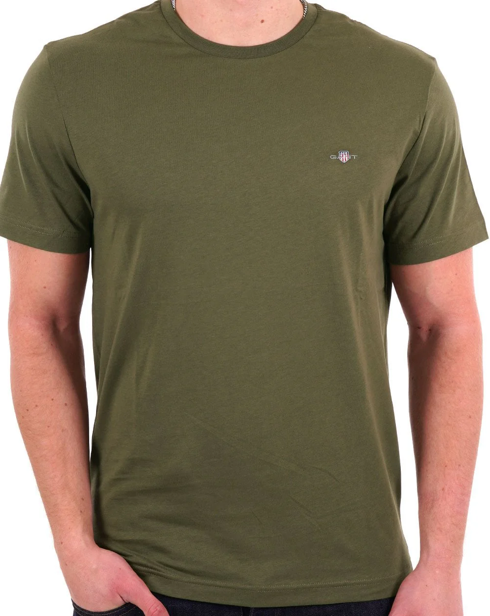 Gant Shield Crew T-shirt Olive