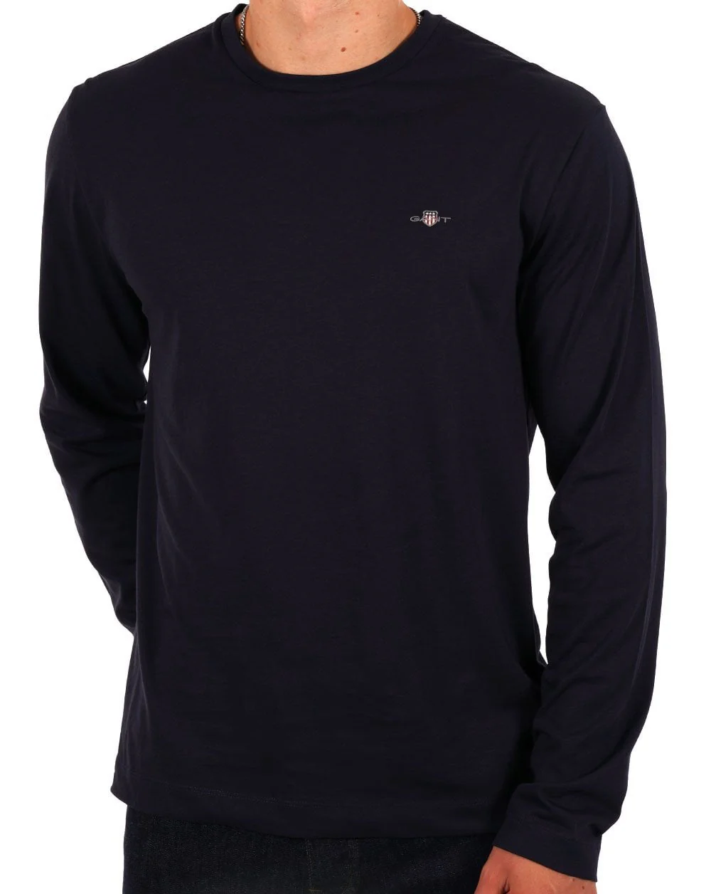 Gant Shield Long Sleeve T-shirt Navy Blue