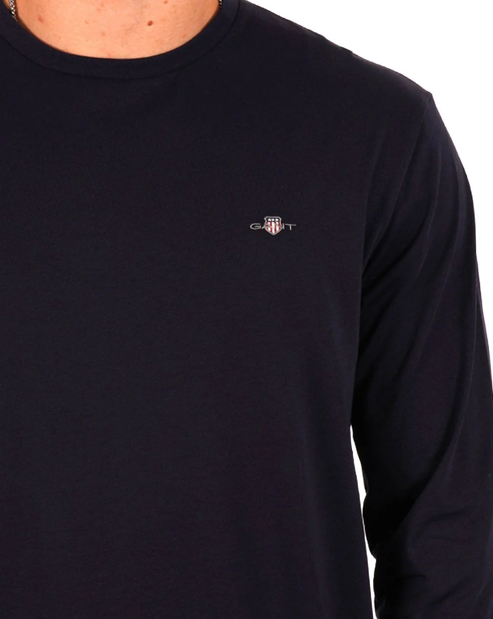 Gant Shield Long Sleeve T-shirt Navy Blue - Image 2