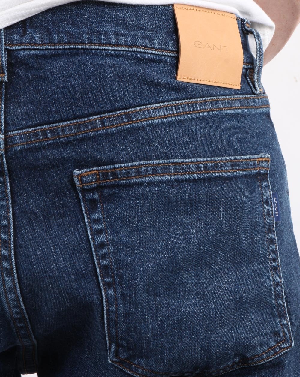 Gant Slim Jeans Dark Blue Worn In - Image 4
