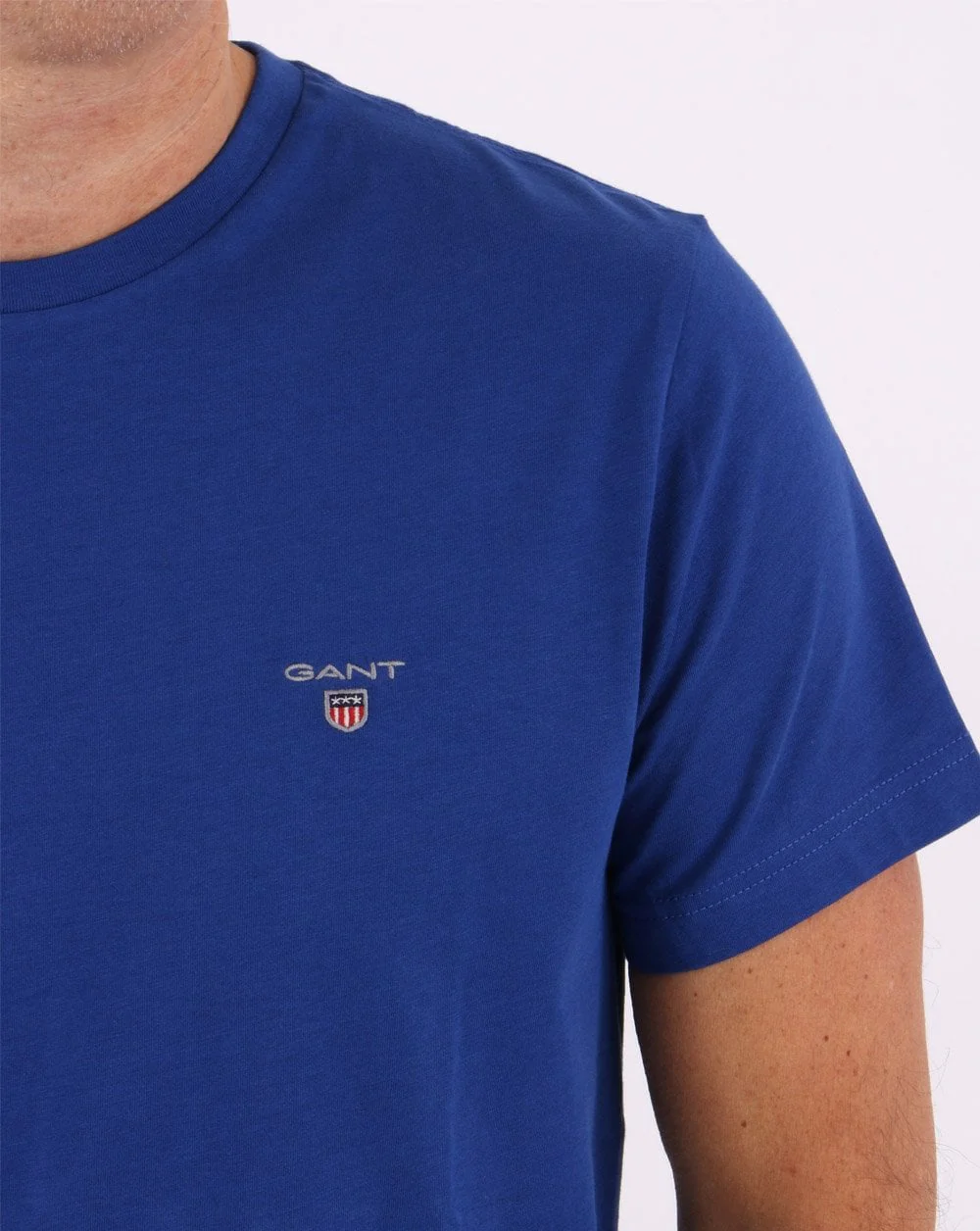 Gant Solid T Shirt College Blue - Image 2