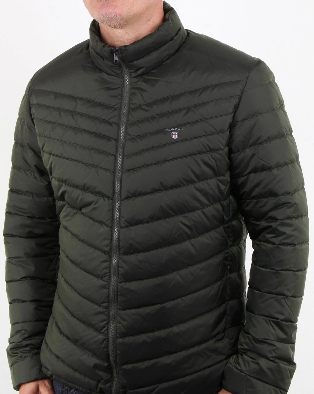 Gant The Airlight Down Jacket Moss Green - Image 3