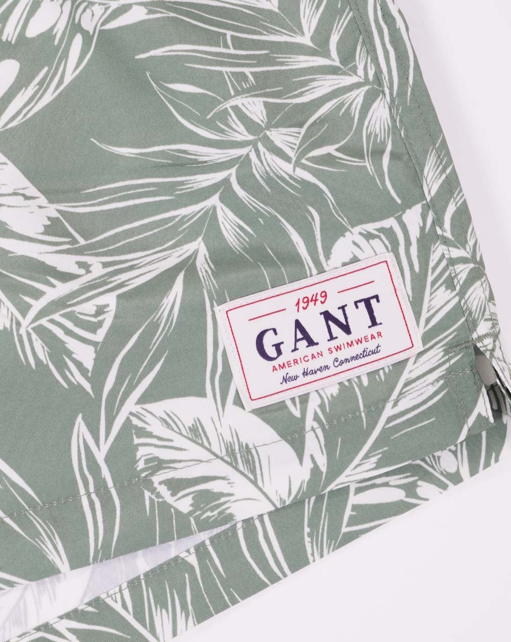 Gant Tropical Leaves Print Swim Shorts Green - Image 2