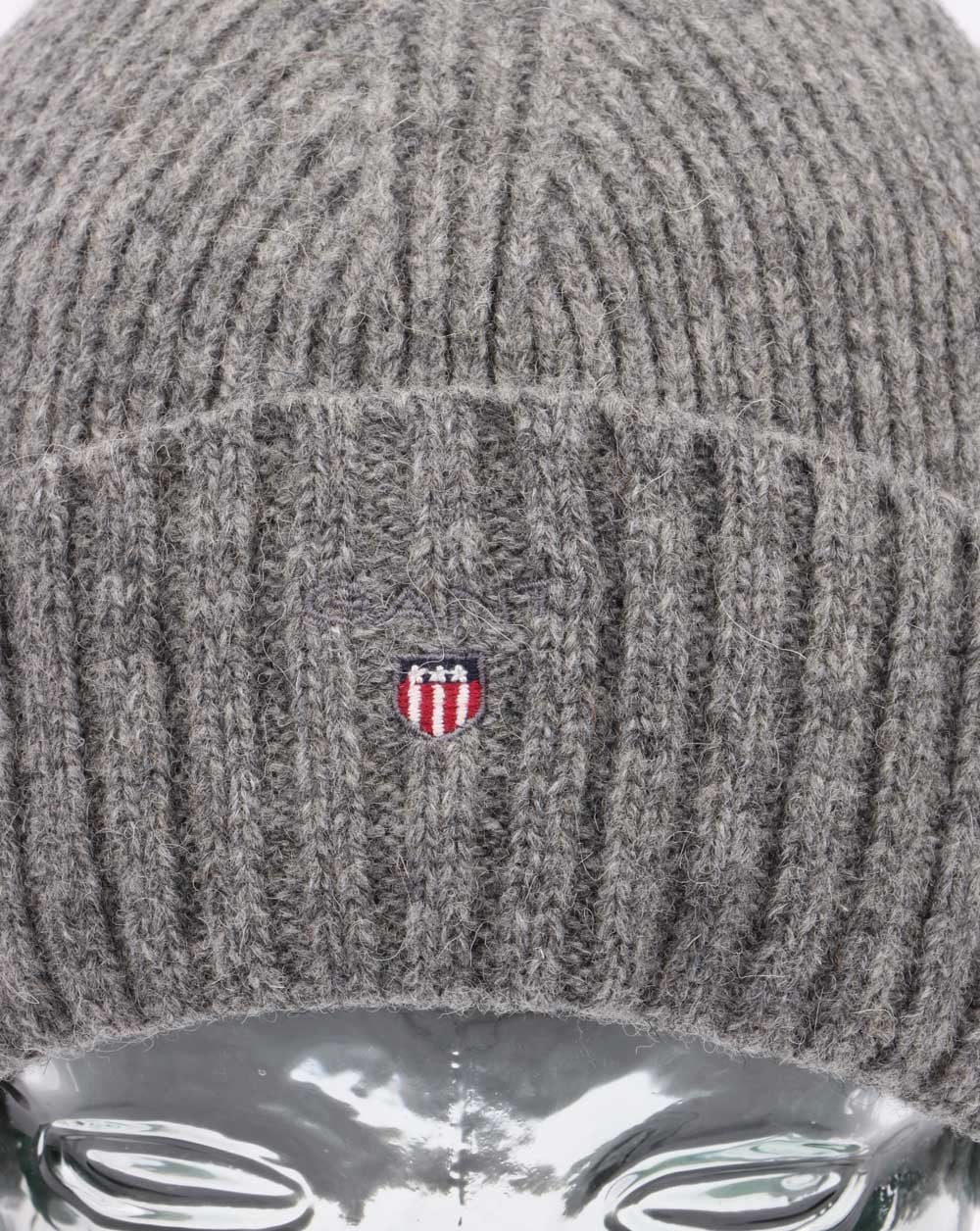 Gant Wool Lined Beanie Dark Grey - Image 2