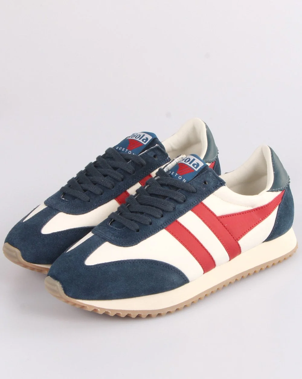 Gola Boston 78 Trainer Vintage Blue/White/Red - Image 3