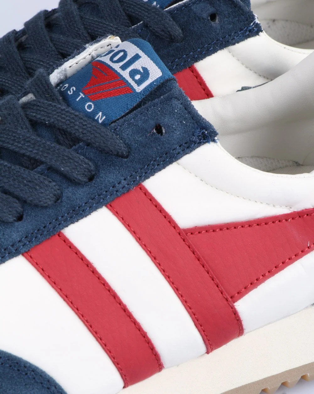 Gola Boston 78 Trainer Vintage Blue/White/Red - Image 4