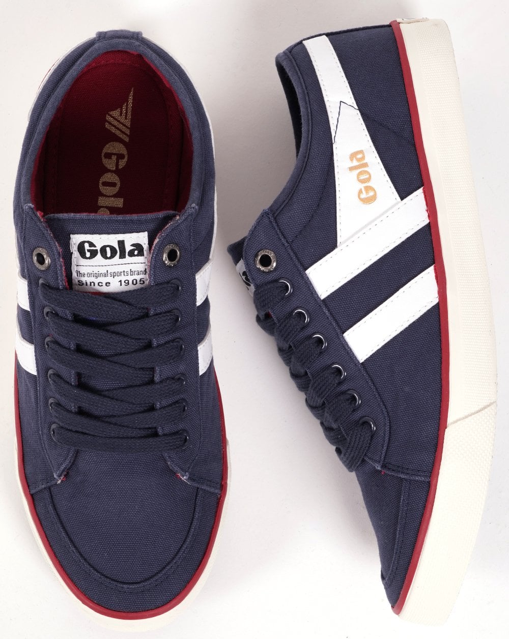 Gola Classics Vegan Comet Trainer Navy/White - Image 4