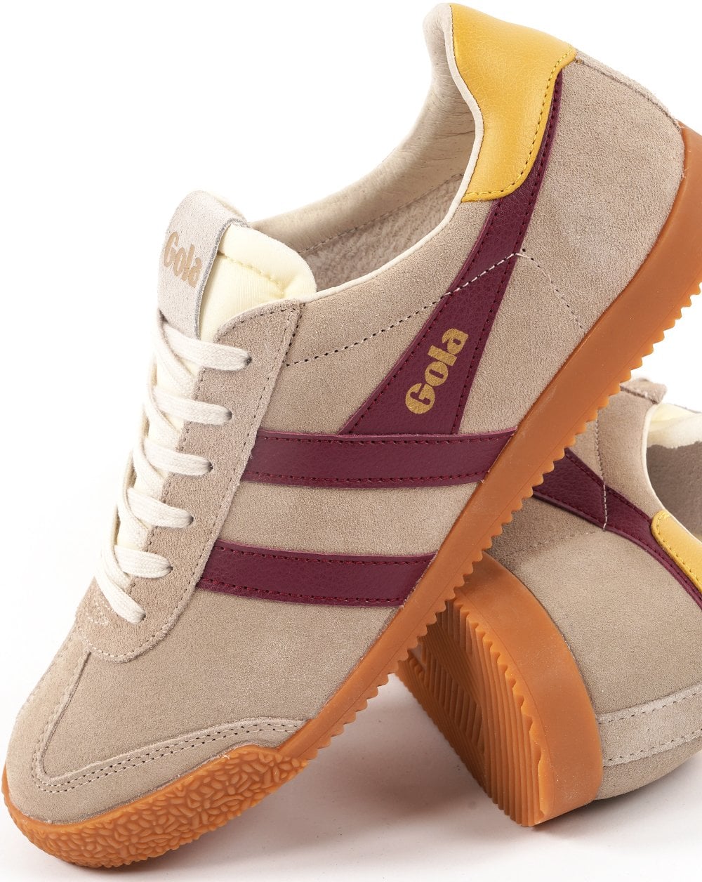 Gola Classics Women's Elan Trainers Bone / Cerise / Pollen