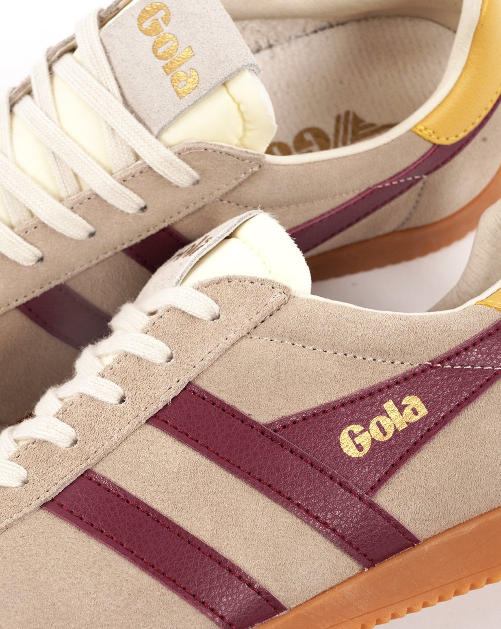 Gola Classics Women's Elan Trainers Bone / Cerise / Pollen - Image 3
