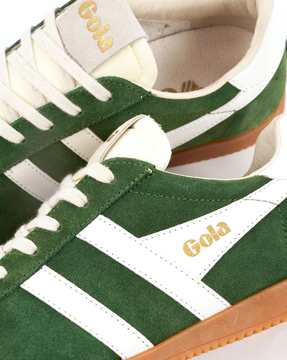 Gola Classics Women's Elan Trainers Evergreen / White - Image 3