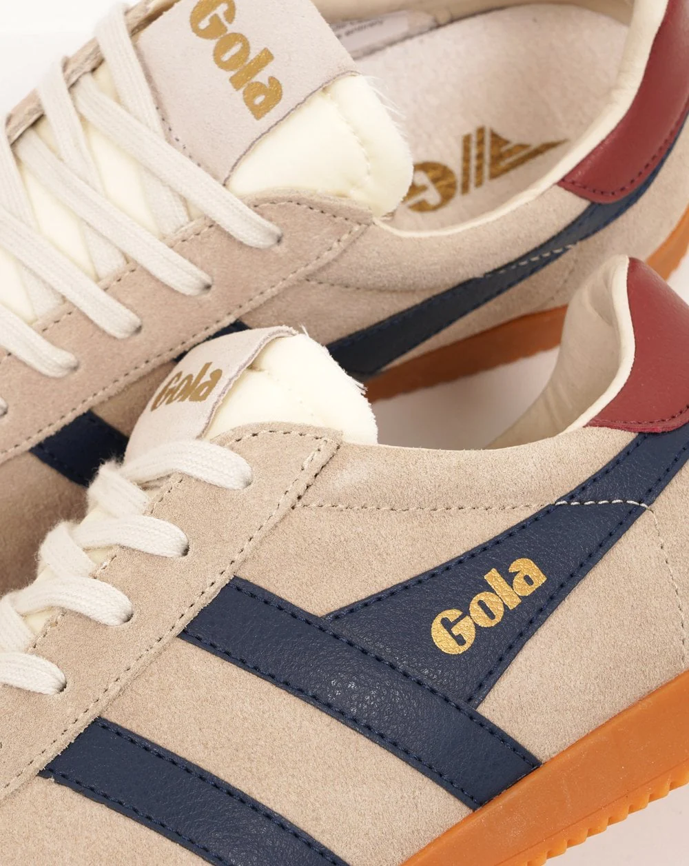 Gola Elan Trainers Bone/Navy/Red Ochre - Image 3