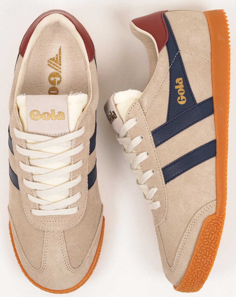 Gola Elan Trainers Bone/Navy/Red Ochre - Image 4
