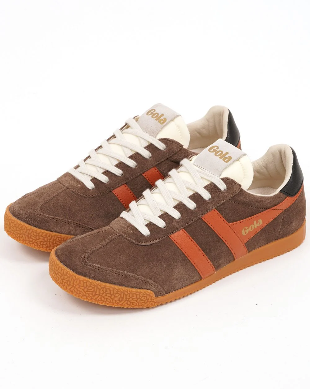 Gola Elan Trainers Brown/Dark Orange/Black - Image 2