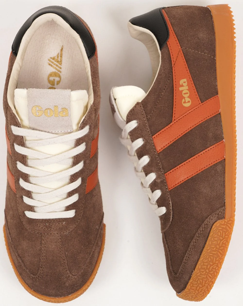 Gola Elan Trainers Brown/Dark Orange/Black - Image 4