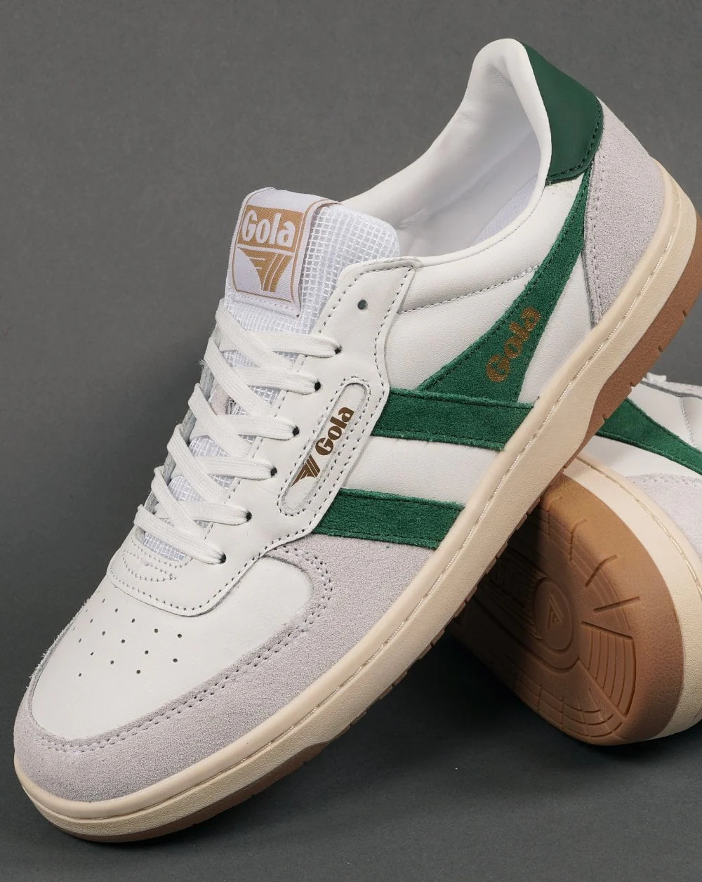 Gola Hawk Trainer White/Dark Green