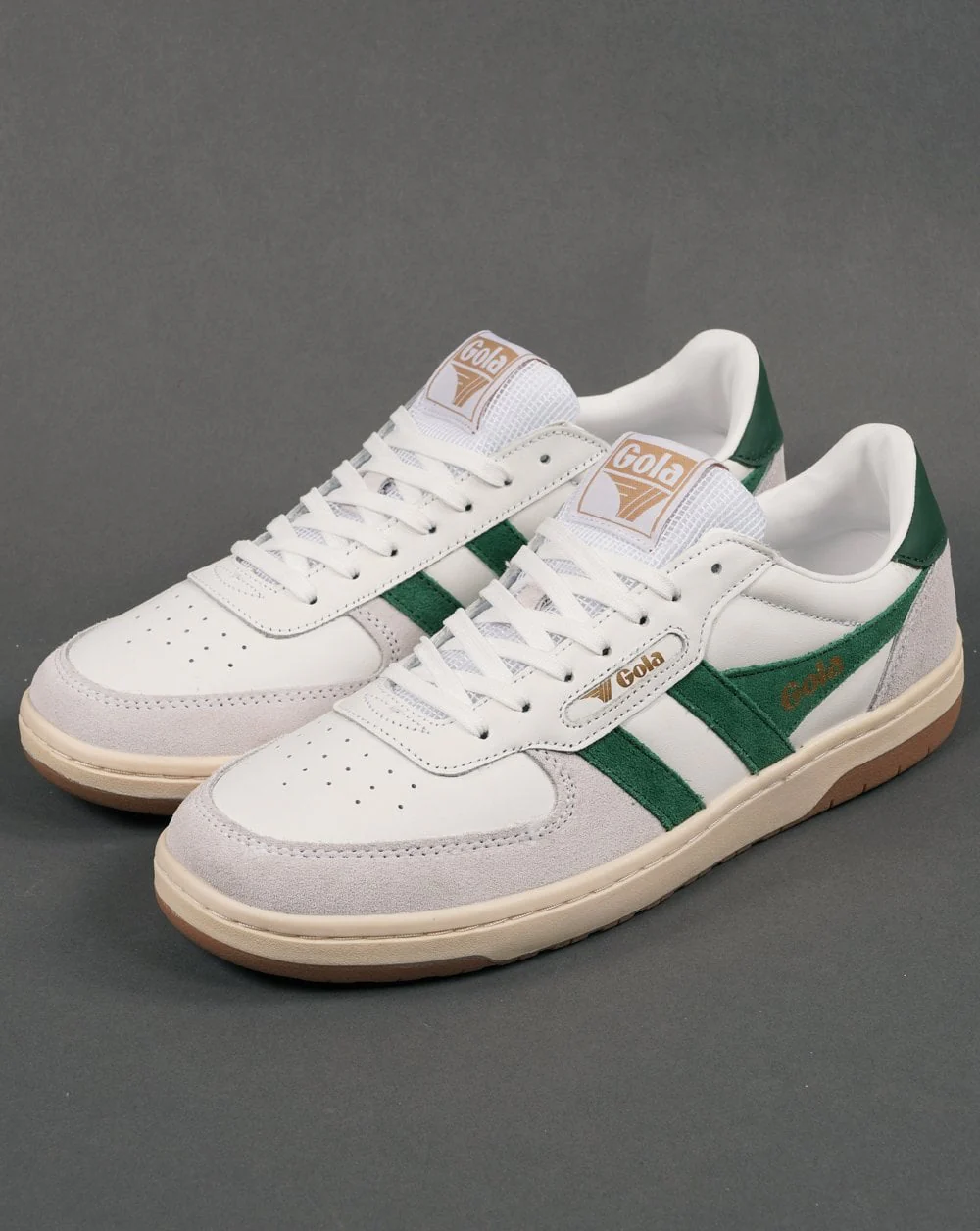 Gola Hawk Trainer White/Dark Green - Image 2