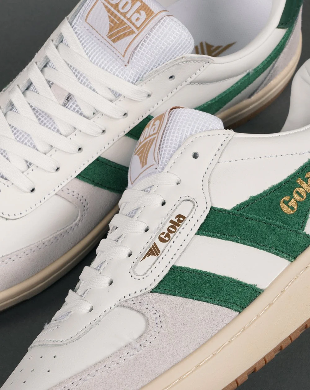 Gola Hawk Trainer White/Dark Green - Image 3