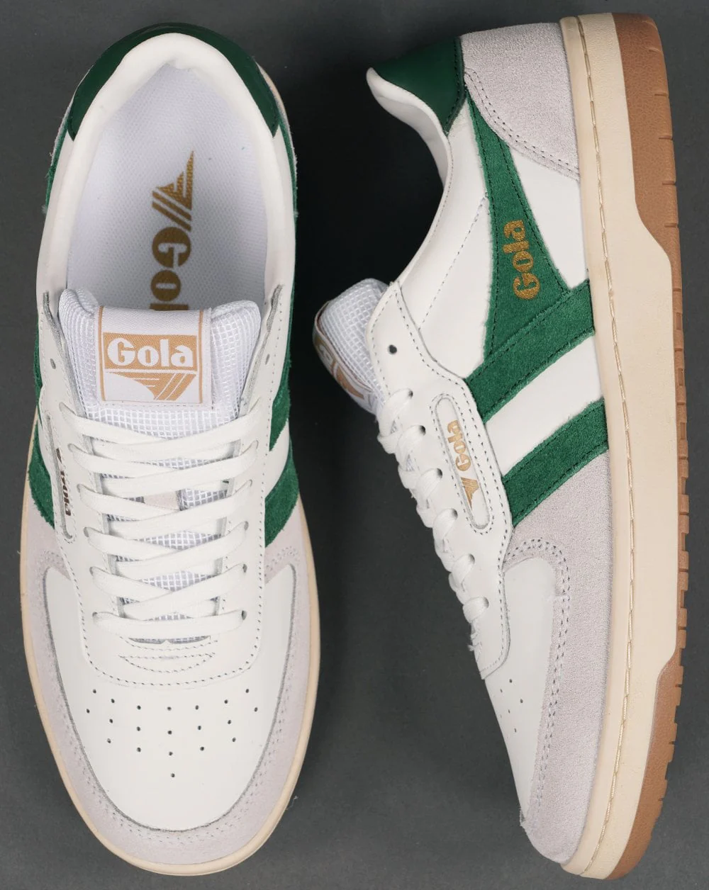 Gola Hawk Trainer White/Dark Green - Image 4