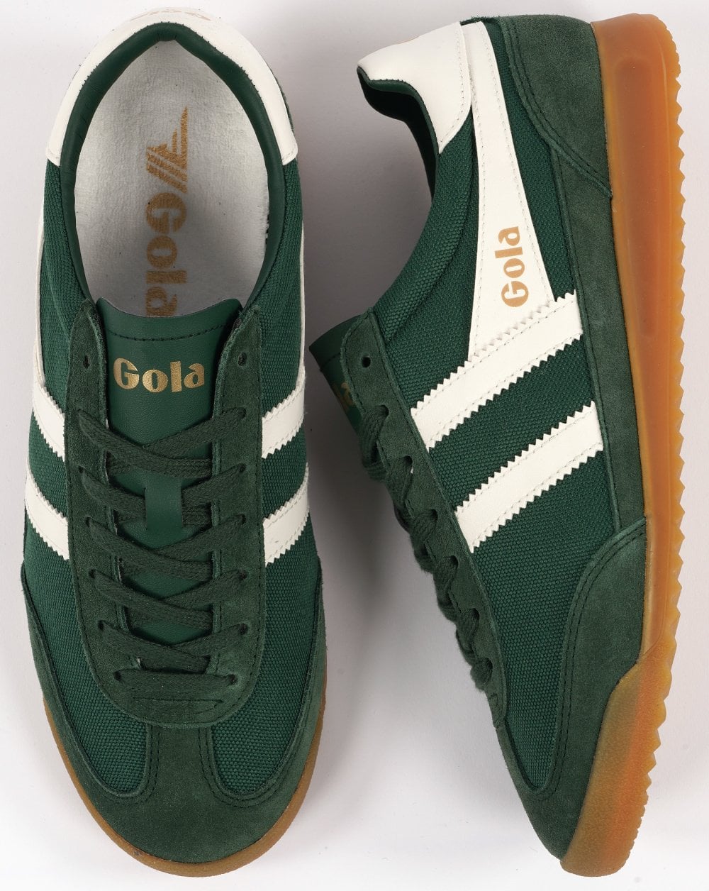 Gola Tornado Trainer Evergreen/Off White - Image 4