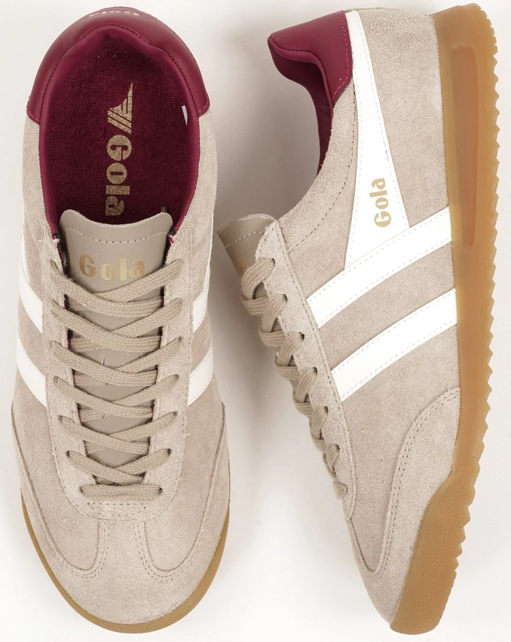 Gola Torpedo Women's Trainers Bone/Off White/Cerise - Image 4