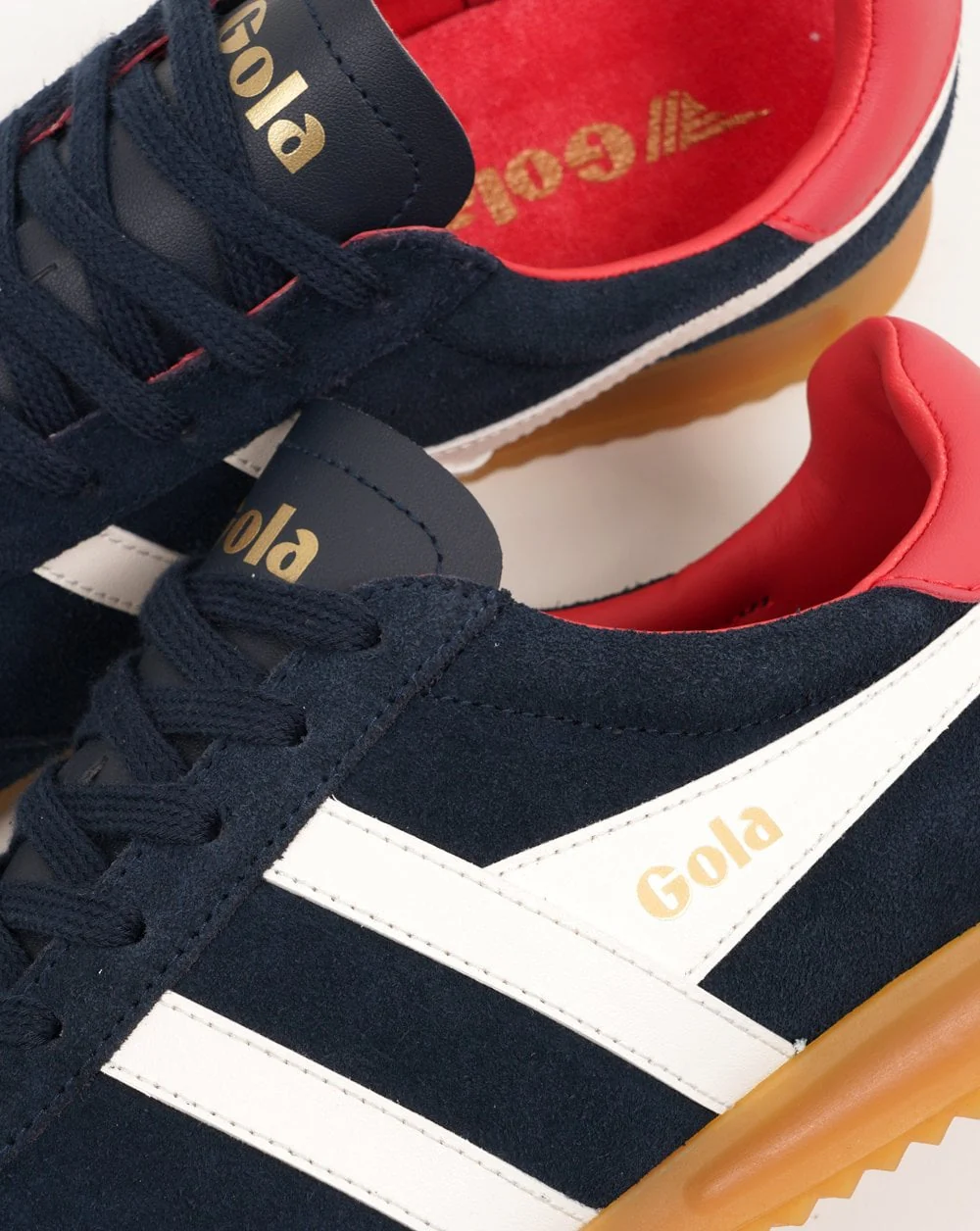 Gola Torpedo Women's Trainers Navy/Off White/Coral - Image 4