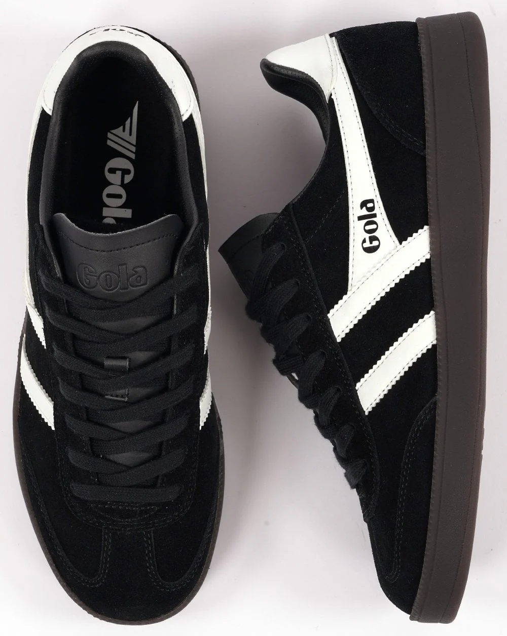 Gola Viper Trainers Black/White/Gum - Image 4