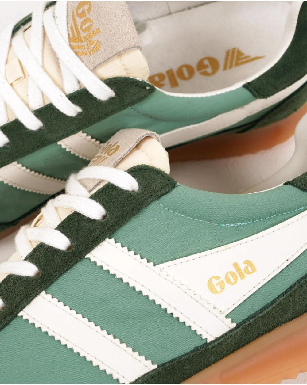 Gola Women's Firefly Trainers Green Mist / Evergreen / Off White - Image 3