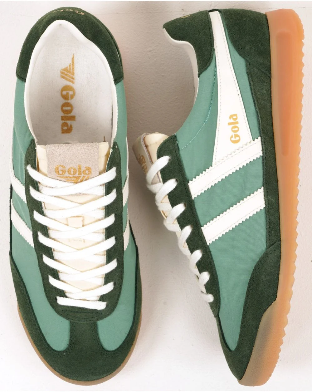 Gola Women's Firefly Trainers Green Mist / Evergreen / Off White - Image 4