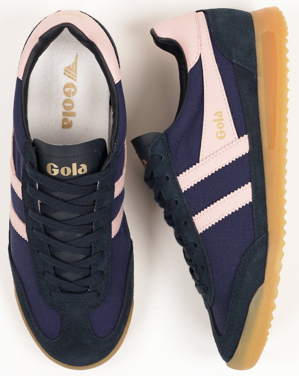 Gola Women's Tornado Trainers Navy/Chalk Pink - Image 4