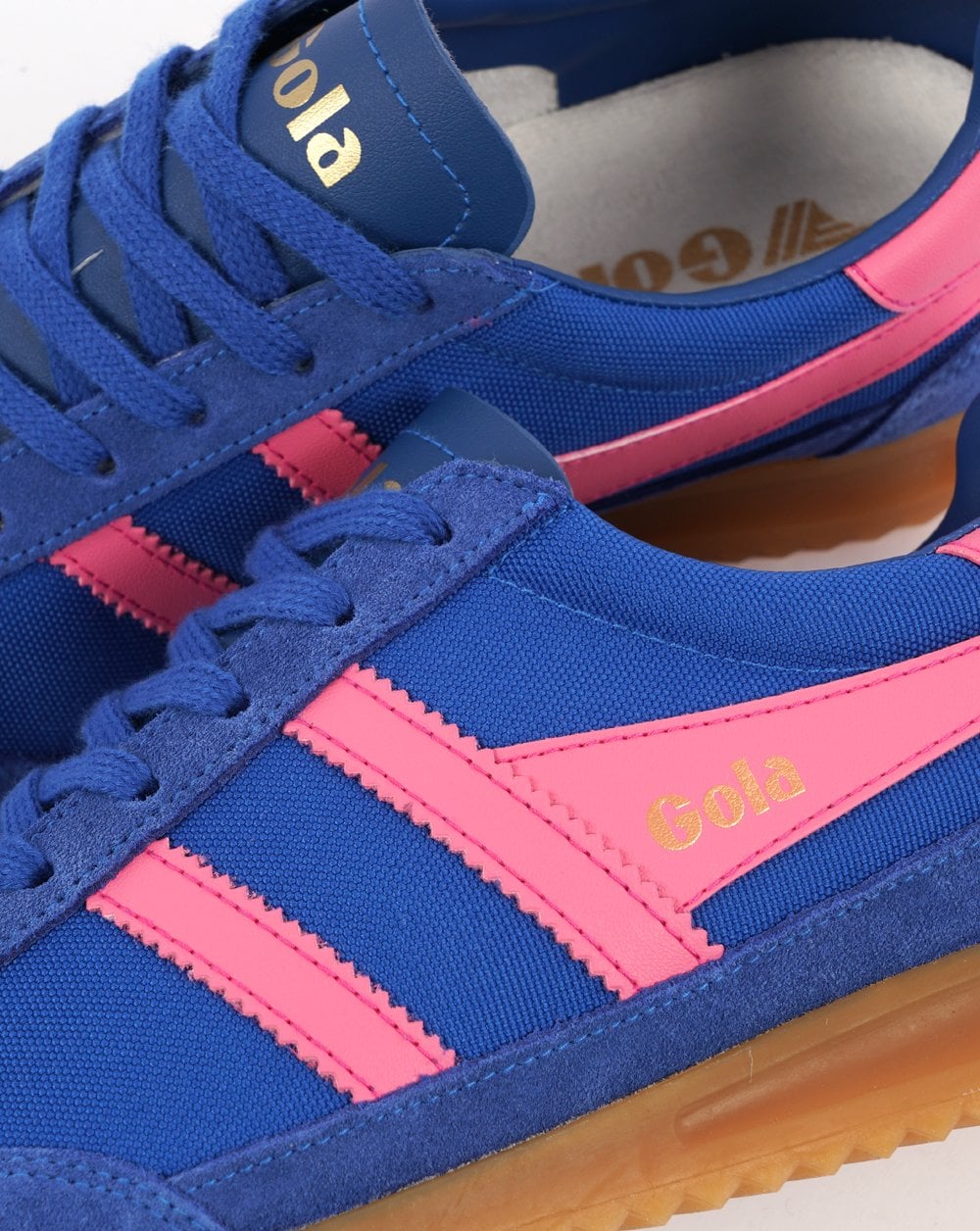 Gola Women's Tornado Trainers Sapphire / Fluro Pink - Image 3