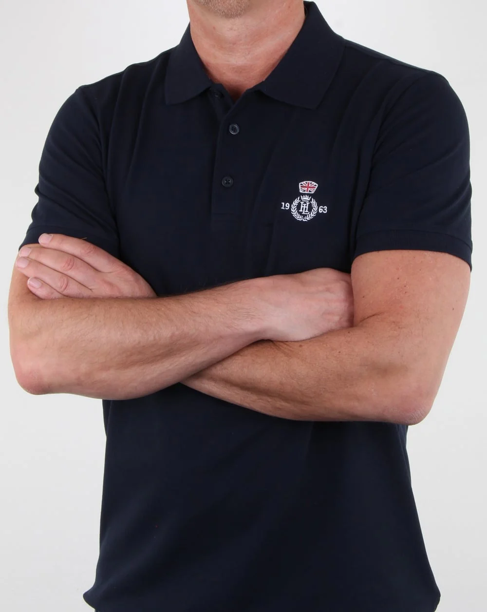 Henri Lloyd Benton Branded Polo Shirt Navy - Image 3