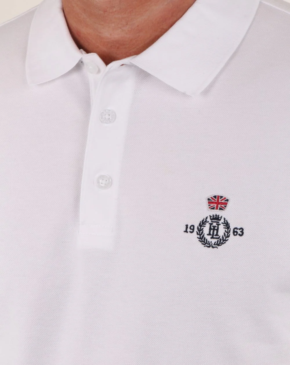 Henri Lloyd Benton Branded Polo Shirt White - Image 2